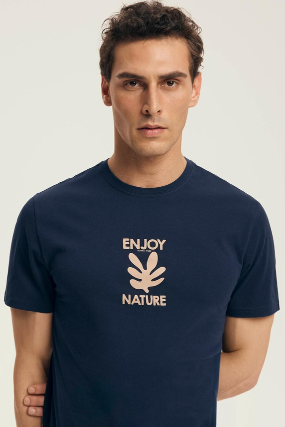 Pijama de hombre Core 43462 Legend Henderson azul marino - algodón, manga corta, en caja