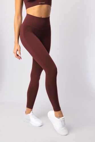 Leggings de mujer SPAIO Flex Innergy 2.0 burdeos- sin costuras, soporte de recuperación