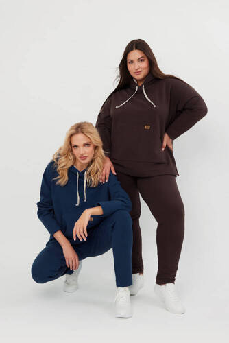 Lagos Sudadera con capucha de mujer Italian Fashion - marrón