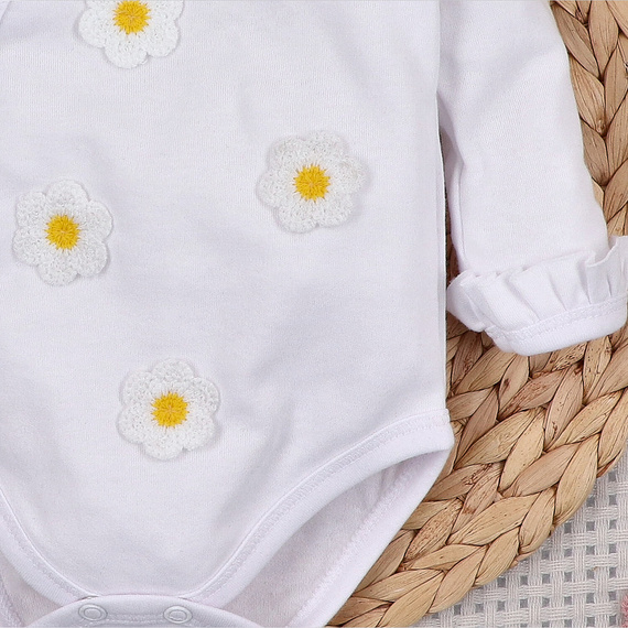 NINI Little Flowers – body para bebé cruzado 100% algodón orgánico ABN-5757/BIA