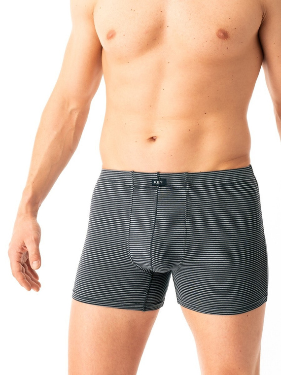 Calzoncillos bóxer para hombre Key MXH 328 grafito - algodón, cómodos y transpirables