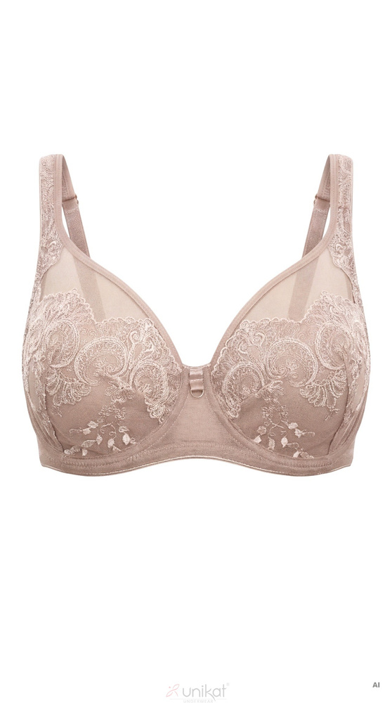 Biustonosz Ludvine Unikat beige soft con aros y encaje