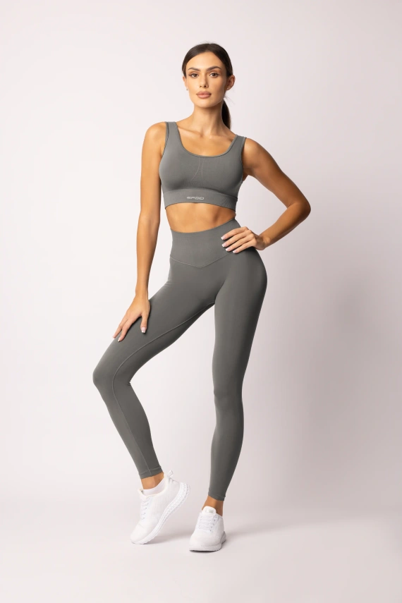 Leggings de mujer SPAIO Flex Innergy 2.0 gris- sin costuras, soporte de recuperación