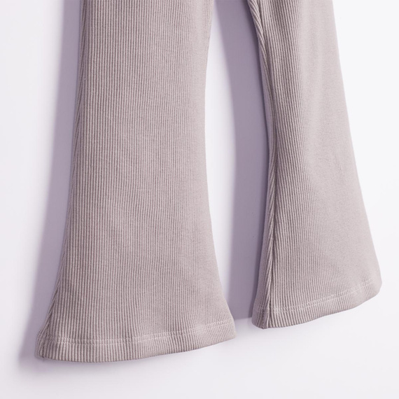 Nicol Tosia 225210 Pantalones campana para niña acanalados gris algodón