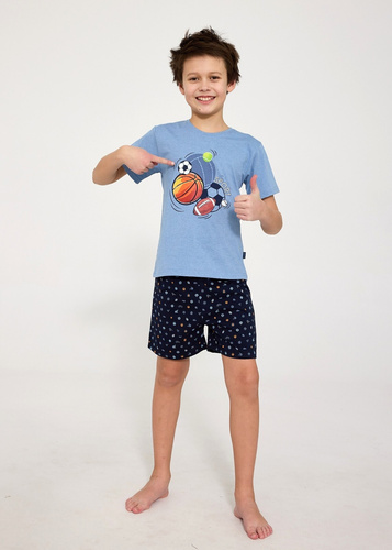 Pijama niño Cornette Young Boy 790/126 Sport de algodón azul