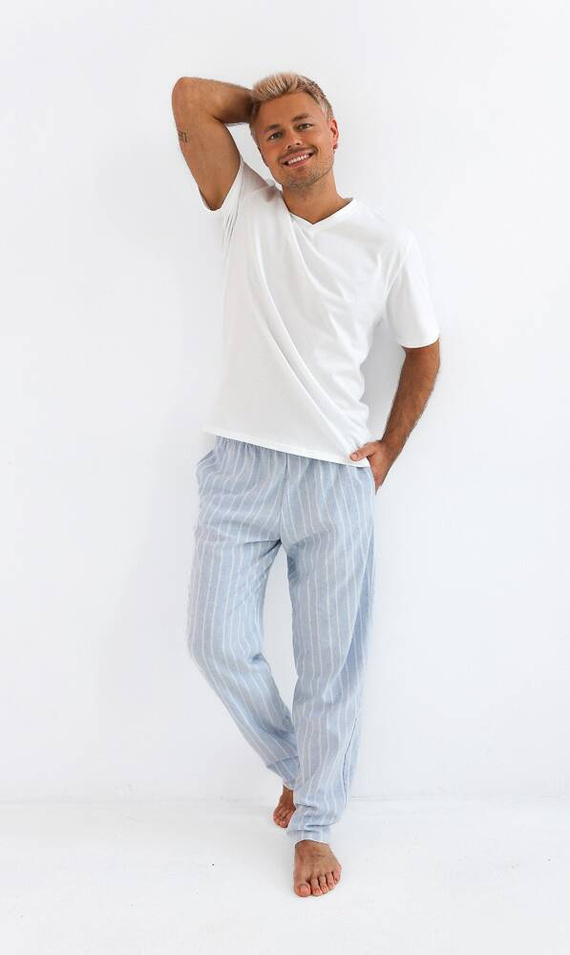 Pijama de hombre David Sensis - perla