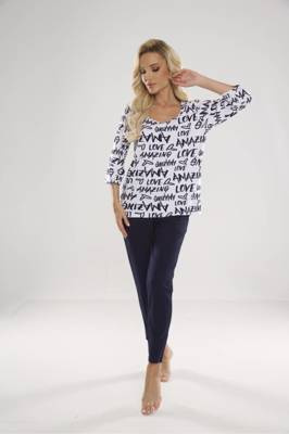 632 Amazing Forex Pijama de mujer - blanco-verde