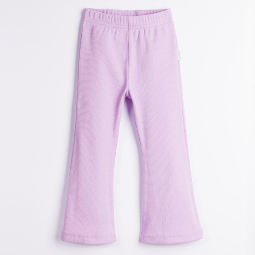 Nicol Tosia 225212 Pantalones campana para niña acanalados lila algodón