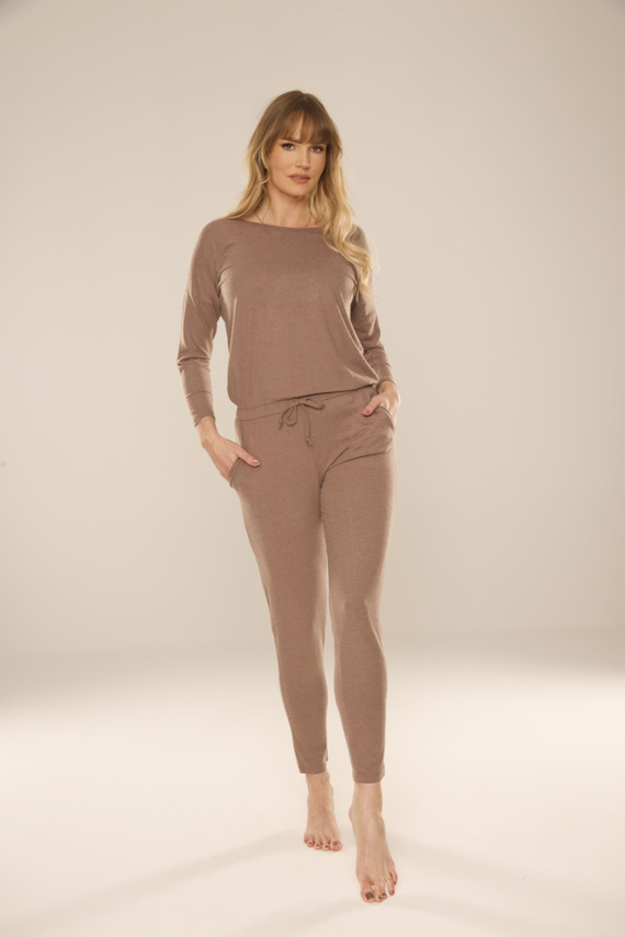 305 Paula Traje de pijama para mujer - Mocca