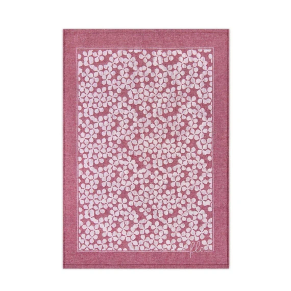 Paño de cocina FLORES Zwoltex 50x70 algodón bordó Ultrasoft 200 g/m²