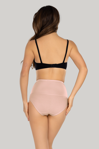 Iga Mitex Braguitas moldeadoras rosas de talle alto que estilizan el abdomen