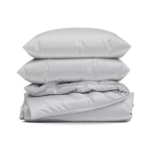 Ropa de cama MI de microfibra Eurofirany suave con cremallera 100% poliéster plateado