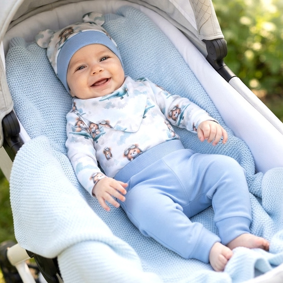 NINI ABK-0059/PIL conjunto de bebé 4 piezas Baby Bear Pilot
