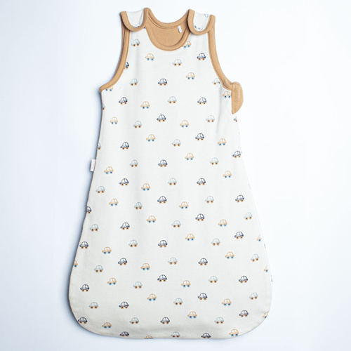 Saco de dormir para bebé Nicol 222043 de algodón con coches crema