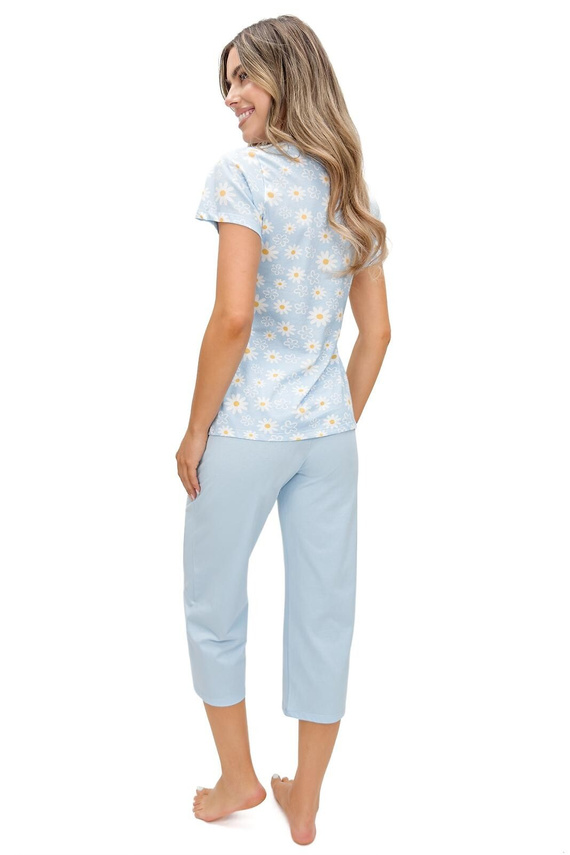 Pijama de mujer Margaret 3/4 Donna algodón estampado floral manga corta