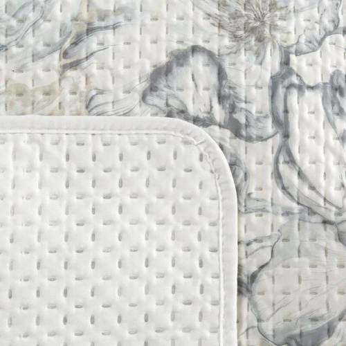 Colcha Eurofirany Lisa Blanca 100% Poliéster Colcha Elegante para Cama