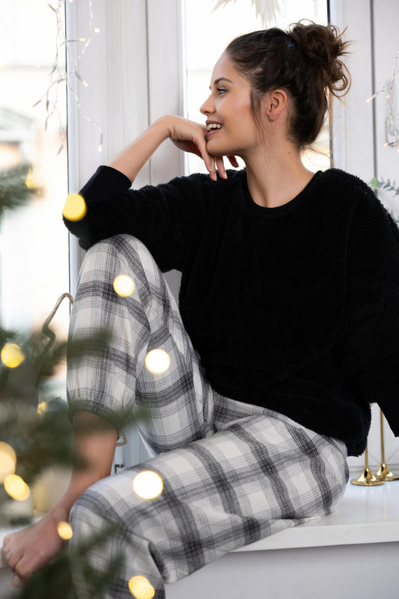 Pijama de mujer Meredith Sensis - negro