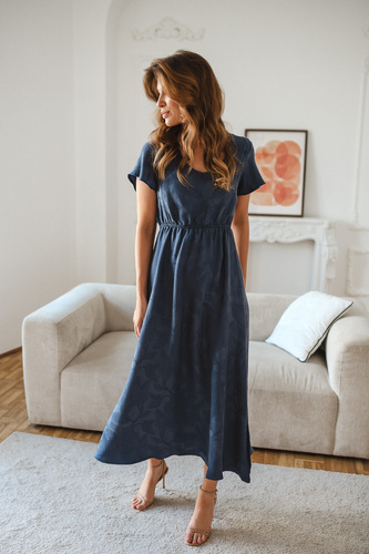 Vestido premamá y de lactancia Milk & Love Lovely Dress Long azul marino