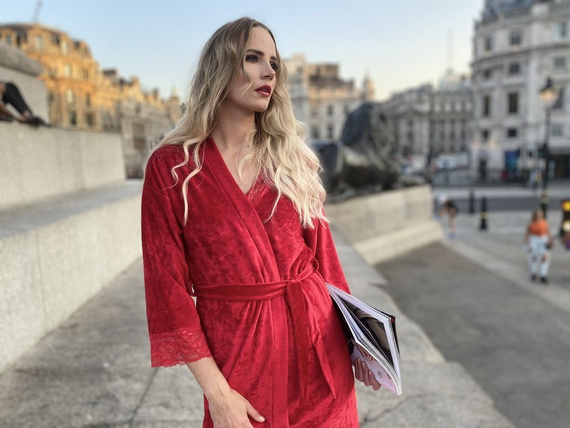 457 Bata corta de mujer Milagros - roja