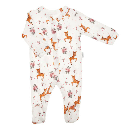 216031 Pijama bebé Lala Nicol - algodón, estampado sari y rosa