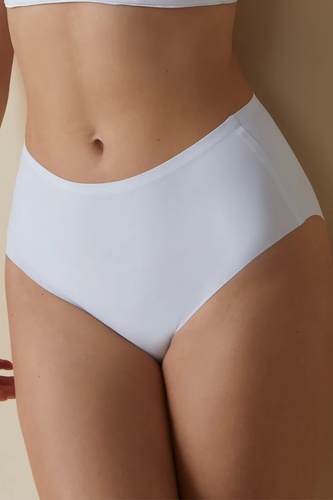 503 Braga de mujer Braga Selene blanca - talle alto, sin costuras, moldeadora