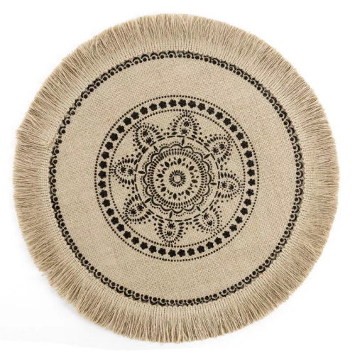 Mantel individual Eurofirany elegante base para platos glamour Elsa natural