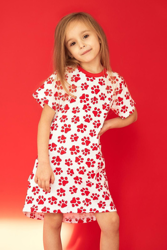 Camisón niña Taro 3549 Nela rojo 100% algodón