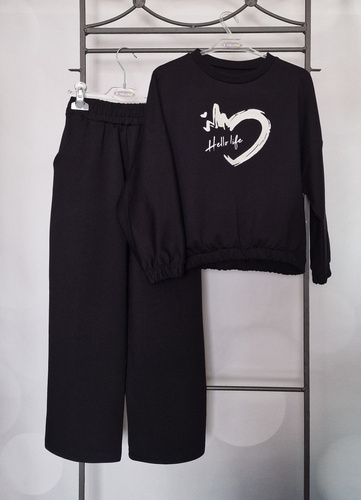 Gaja Pantalón niño Bambarillo negro | chándal, algodón y elástico