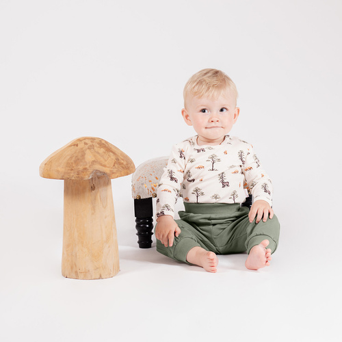 218138 Blusa bebé Oso Yogui Nicol - algodón, manga larga, estampado bosque