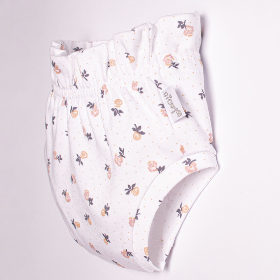Bloomers Nicol 220087 2-pack para bebés, algodón Oeko-Tex, rosa con flores