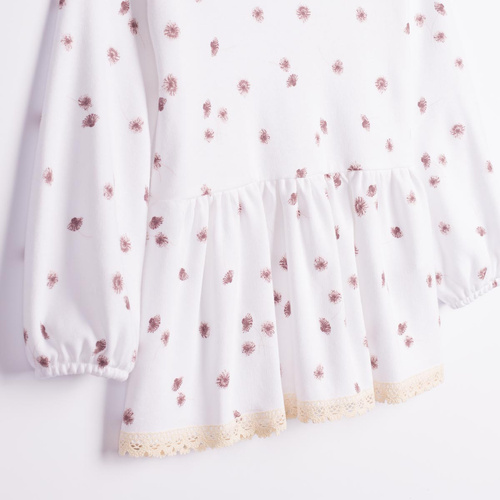 Nicol Hania 226138 Blusa para niña 100% algodón con basquiña y flores