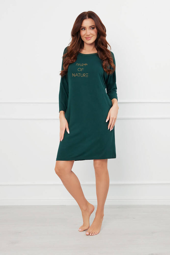 Natura 3/4 camisón Moda Italiana - verde