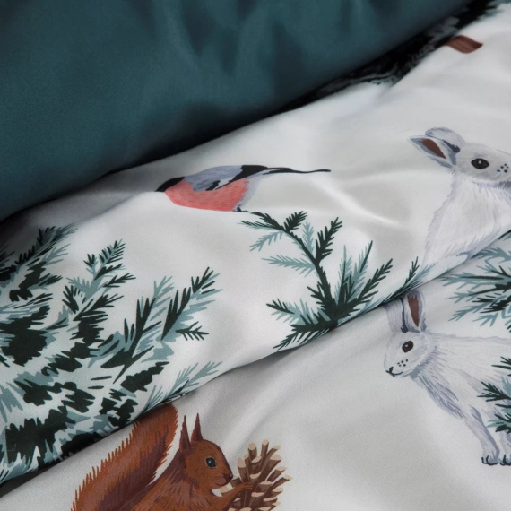 Roland Navidad ropa de cama de microfibra Eurofirany - verde decorado con estampado encantador