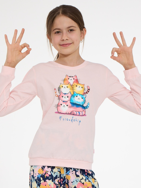 Pijama para niña Cornette Young Girl 592/210 Friendship 100% algodón