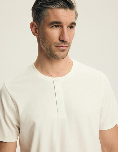 Pijama hombre Henderson 43454 Nigri crema – 100% algodón verano