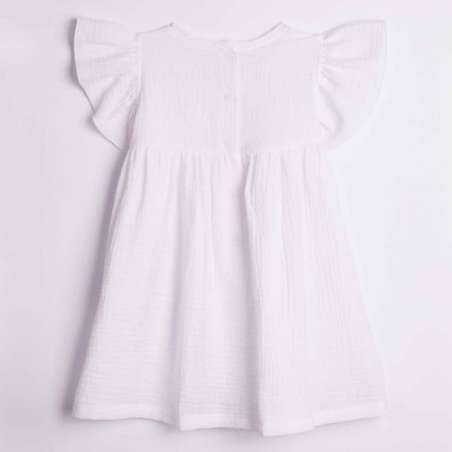 Nicol 224255 Vestido de muselina para niña 100% algodón para verano