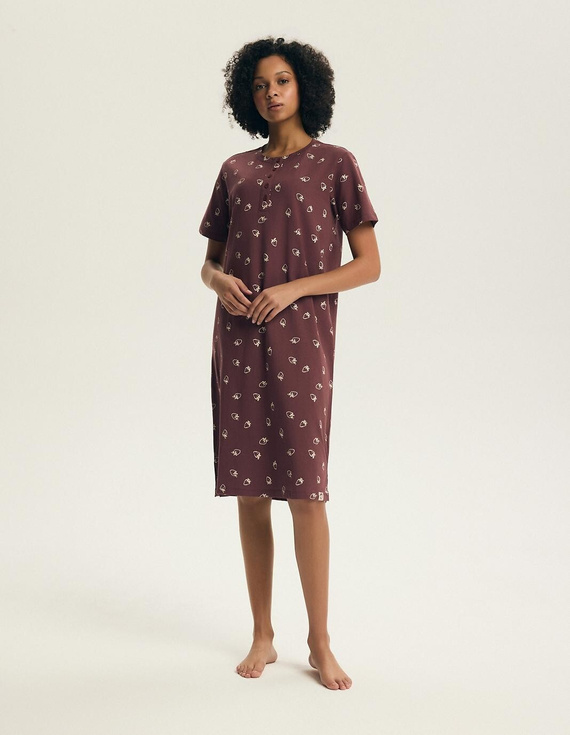 Camisón Henderson Evika 45304 – algodón, estampado fresas