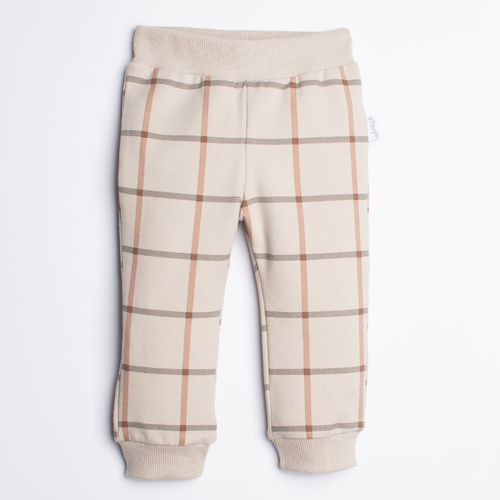 221279 Kiku Nicol pantalones deportivos infantiles a cuadros con puños