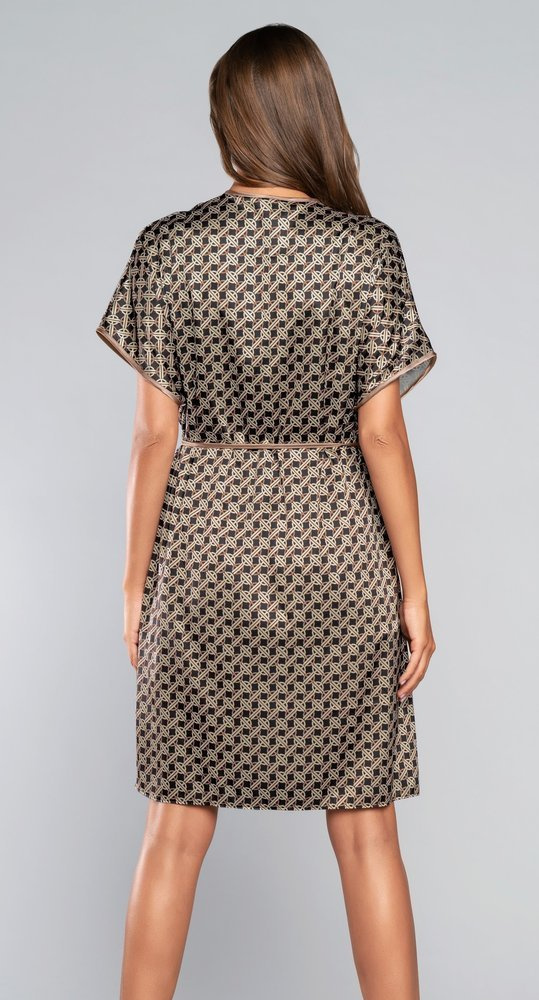 Ellipse Albornoz Manga Corta Moda Italiana - marrón