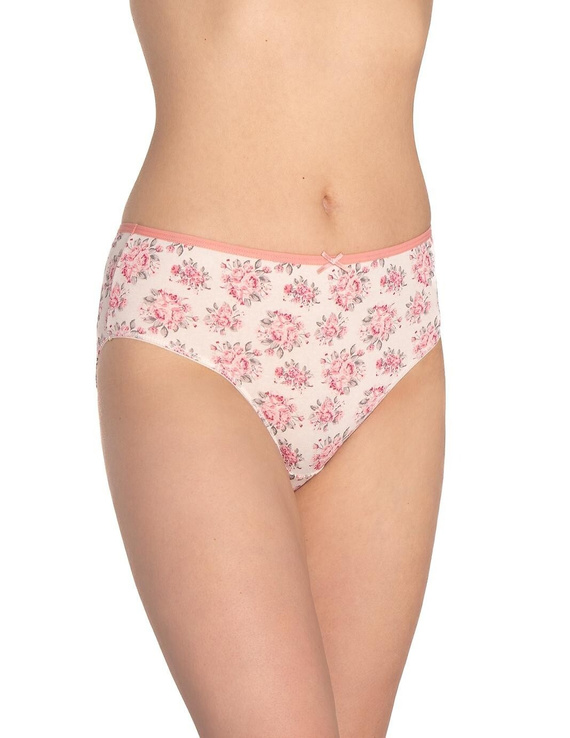 L-122BI-62 Pack de 3 braguitas Lama para mujer, algodón, corte clásico gris crudo burdeos