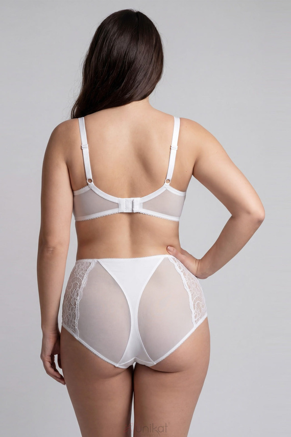Unikat Solen braguitas cintura alta blancas encaje modelador cómodas