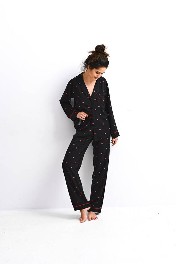 Rolling In Love Sensis pijama de mujer - negro