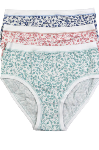 3363 MIDI-5H100 Cotonella MIDI Braga de 3 piezas -algodón, mediana, cómoda para llevar a diario