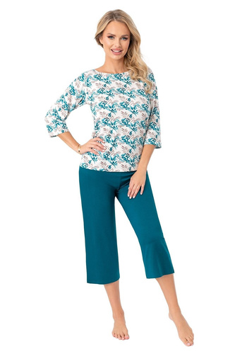 Irmina Pijama de mujer Donna sea - manga 3/4, 95% viscosa, ligero y femenino