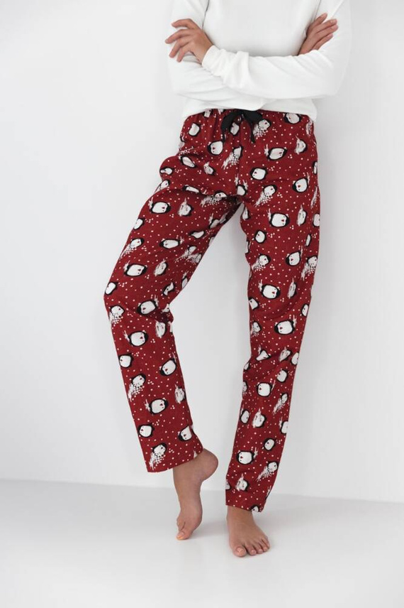 Sensis Honora Pijama de mujer - crema y rojo
