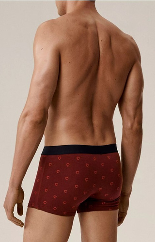 2GMH-029 Calzoncillos bóxer Atlantic para hombre - algodón con elastano, corazones, paquete de 2