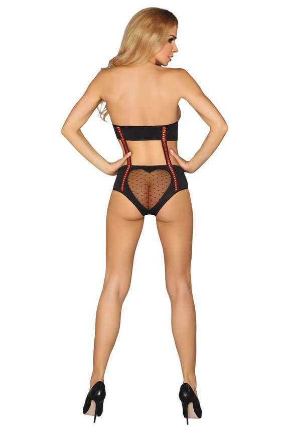 Reiko LC 8083 LivCo Corsetti Moda cuerpo mujer negro