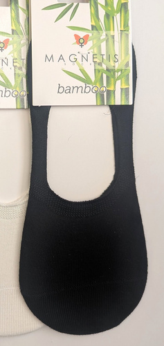 Calcetines invisibles bailarina Bamboo Magnetis 251145 cómodos black