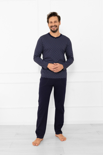 Pijama de hombre Gerard Italian Fashion - algodón, manga larga y pantalón