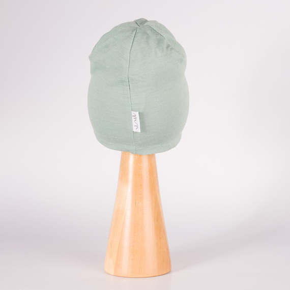 229120 Nicol Gorro Merino 100% lana infantil de doble capa - verde